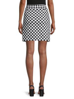 Checkered Straight Skirt商品第2张图片规格展示