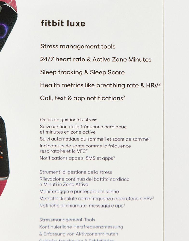Fitbit unisex luxe activity tracker in pink商品第4张图片规格展示