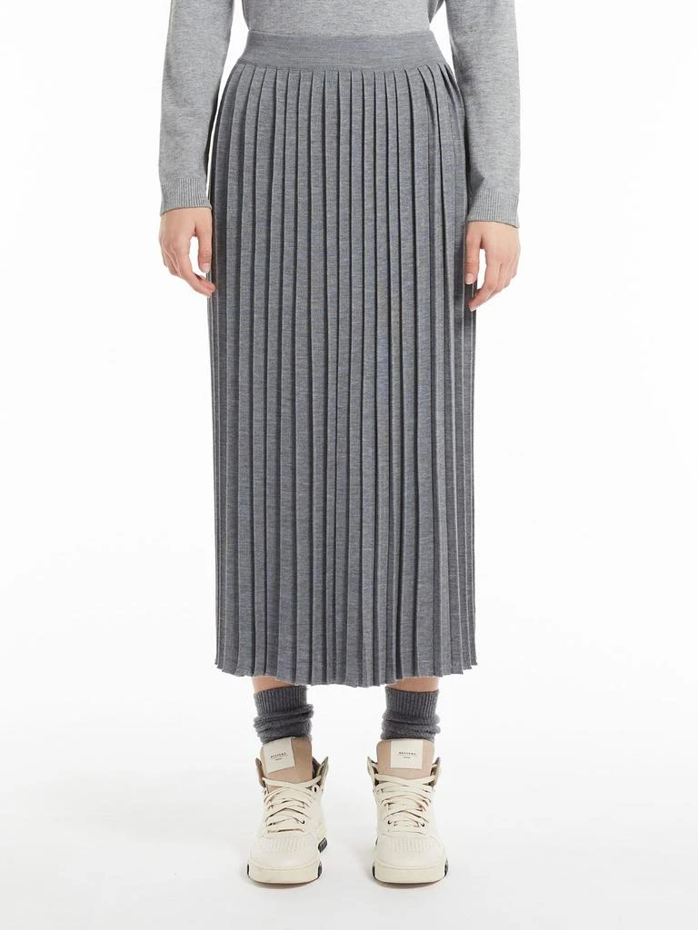 商品Weekend Max Mara|Weekend Max Mara Gonna Fiesta In Filato Di Lana Grigia 53060223600004,价格¥1773,第2张图片详细描述