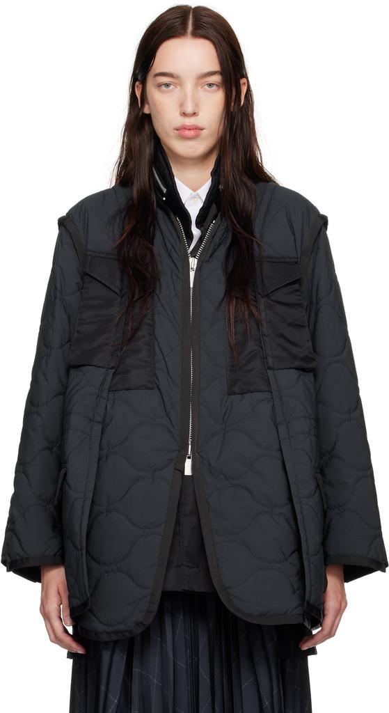 【SACAI】Rip Stop Quilted Coat【関税送料込】 474bb603-516f-3a8c-aa81-