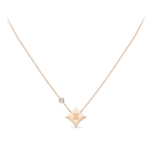  预售2-3周 Louis Vuitton/路易威登 BLOSSOM BB系列 经典款18k金玫瑰金粉红色珍珠母贝钻石项链Q93612 商品
