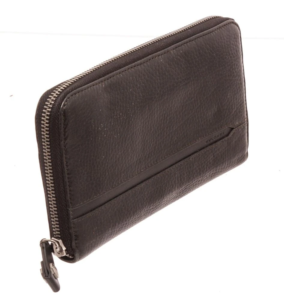 商品[二手商品] BVLGARI|Bvlgari Black Leather Zip Around Wallet,价格¥2353,第2张图片详细描述