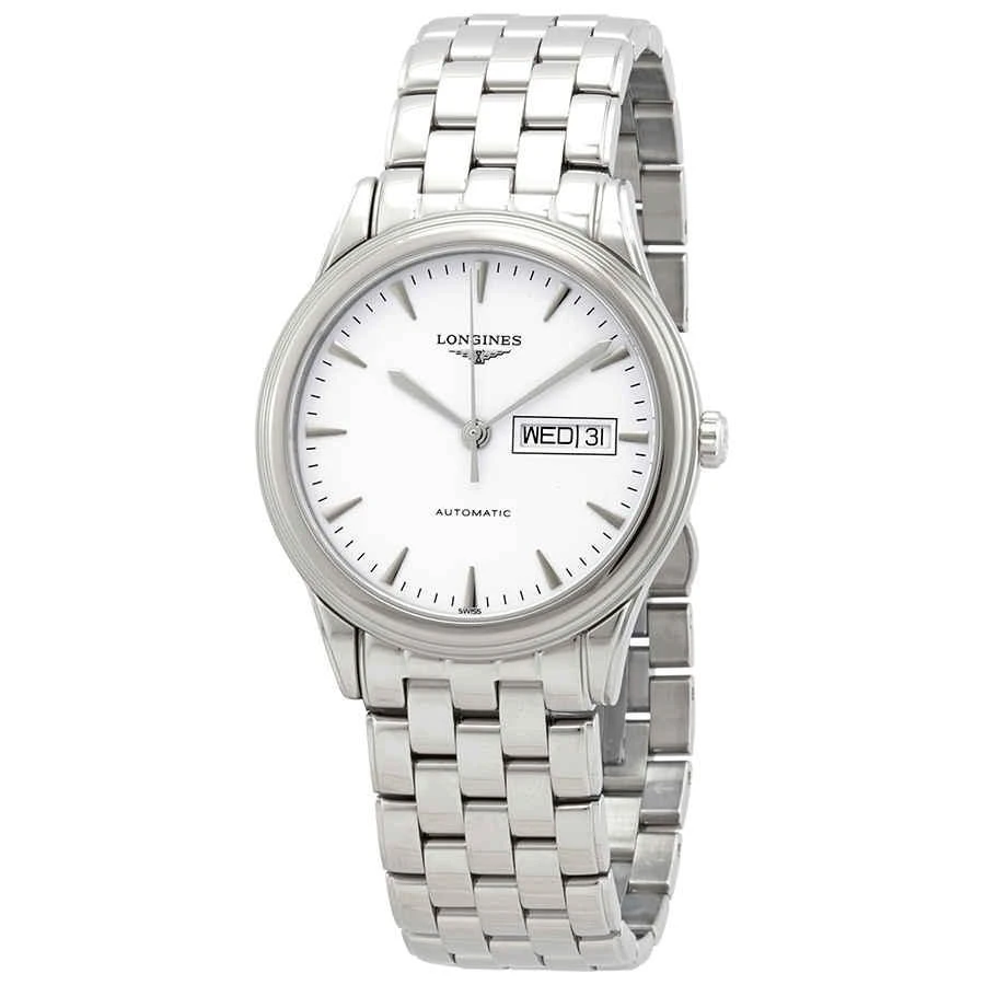 商品Longines|Flagship Automatic White Dial Men's Watch L48994126,价格¥8387,第1张图片