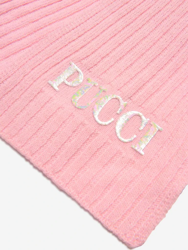 商品EMILIO PUCCI|PUCCI Baby Girls Merino Wool Logo Scarf,价格¥324,第3张图片详细描述