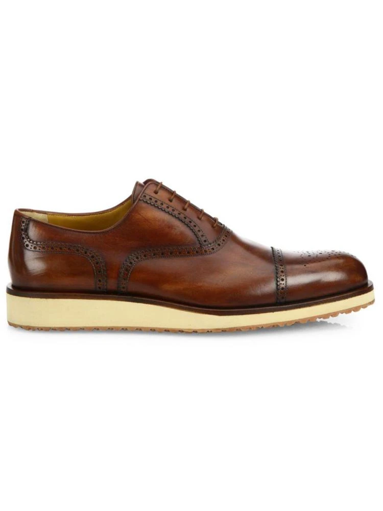 商品A. Testoni|A. Testoni - Brogue Delave   Leather Oxfords,价格¥3169,第1张图片