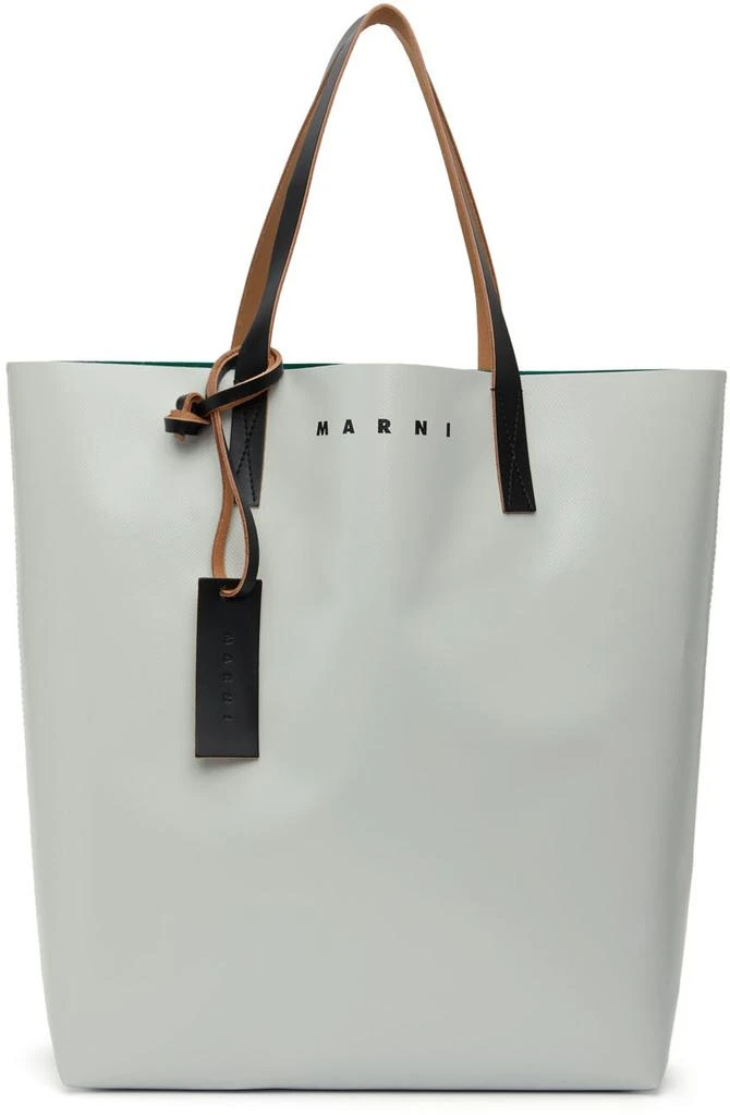 商品Marni|Off-White & Green PVC Shopping Tote Bag,价格¥1446,第1张图片