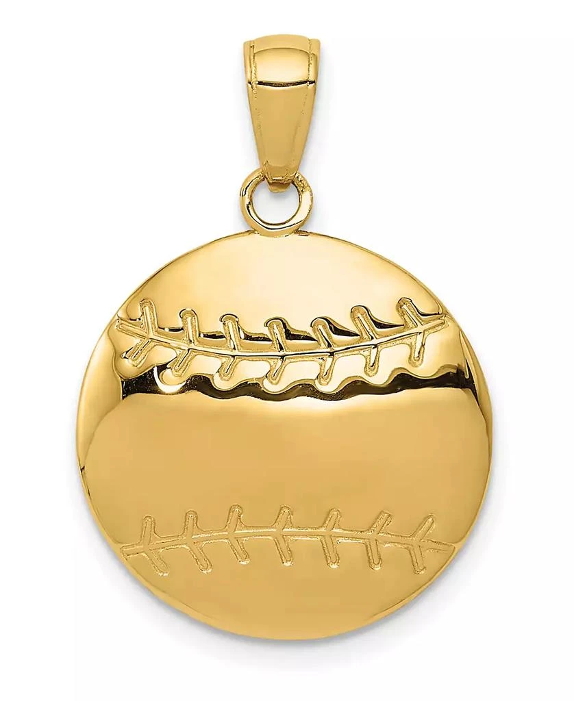 商品Macy's|Baseball Charm in 14k Yellow Gold,价格¥2006,第1张图片