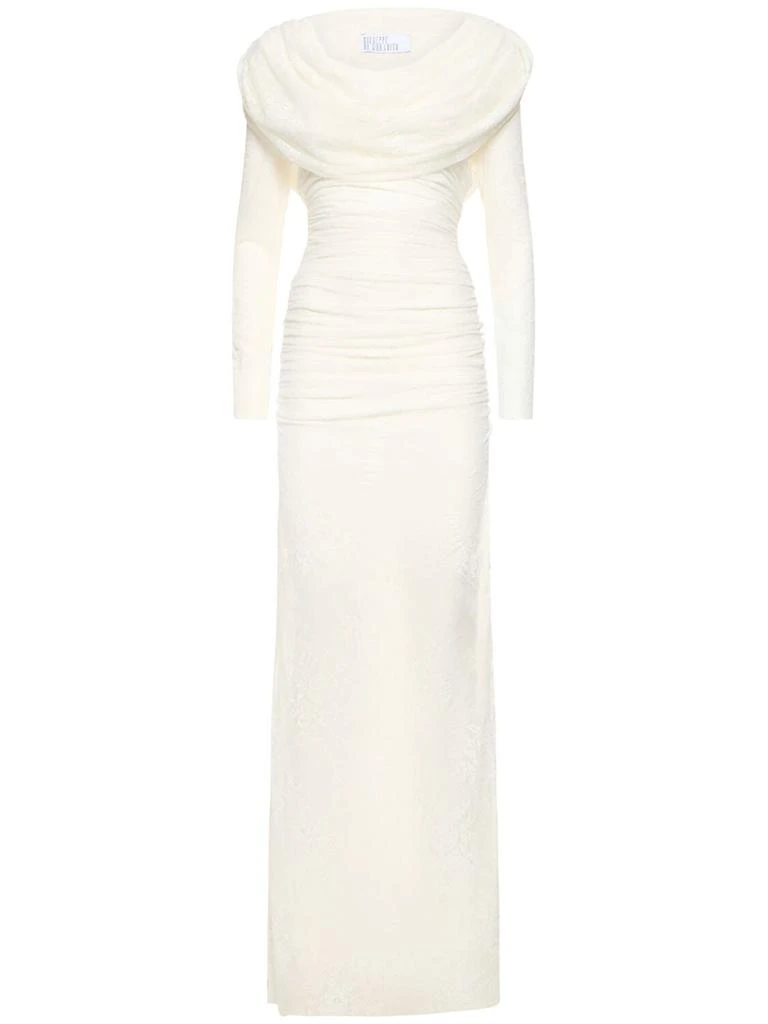 商品GIUSEPPE DI MORABITO|Laize Stretch Lace Long Dress W/hood,价格¥2669,第1张图片