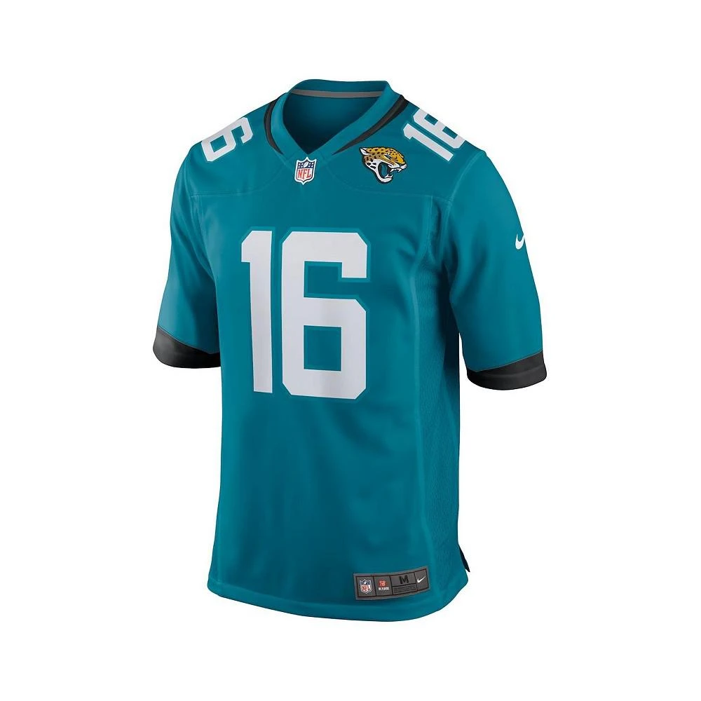 商品NIKE|Big Boys Trevor Lawrence Teal Jacksonville Jaguars 2021 NFL Draft First Round Pick Game Jersey,价格¥498,第3张图片详细描述