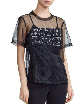 商品Maje|Tailleur Organza Tee,价格¥490,第1张图片