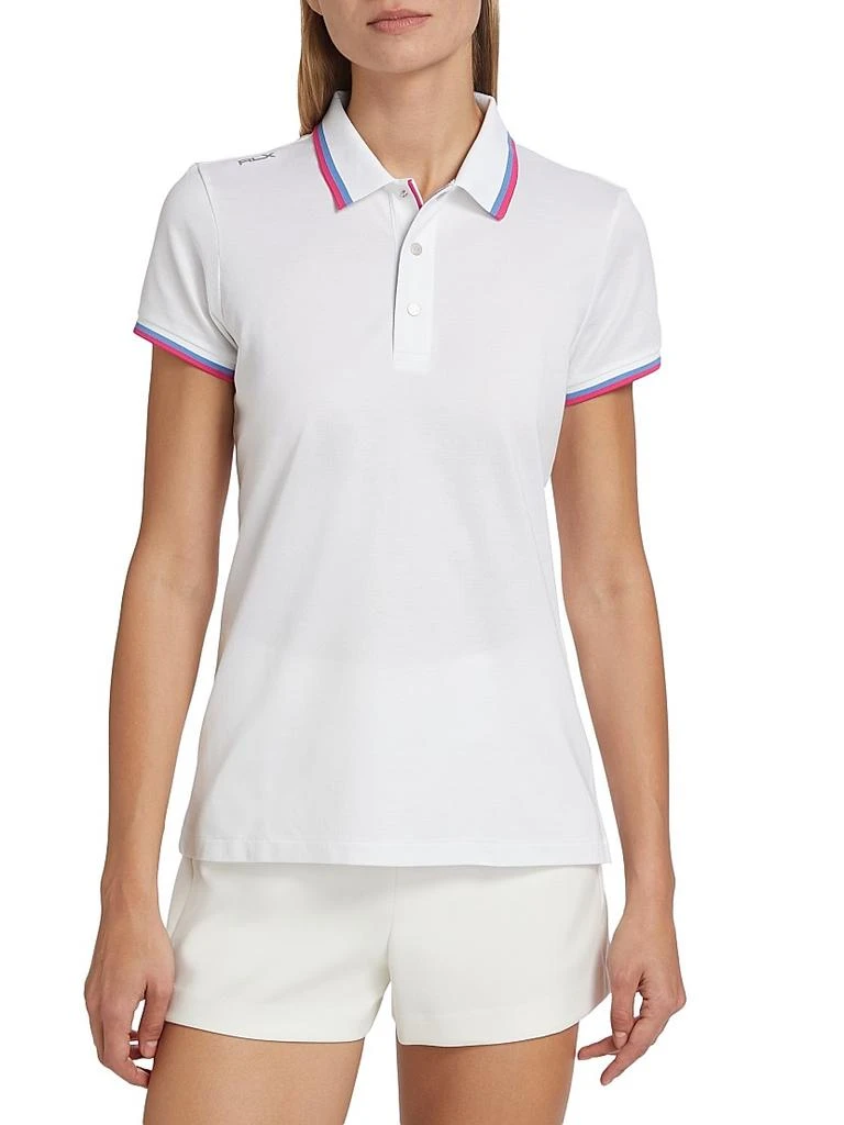 商品Ralph Lauren|Stretch Piqué Mesh Polo T-Shirt,价格¥406,第3张图片详细描述