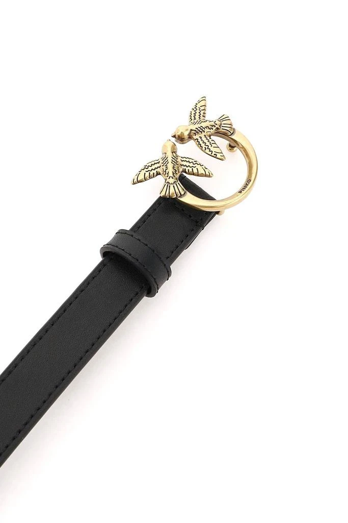 商品PINKO|LOVE BIRDS LEATHER THIN BELT,价格¥446,第3张图片详细描述