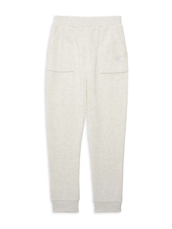 商品Calvin Klein|Girl’s 2-Piece Logo Fleece Hoodie & Jogger Set,价格¥197,第3张图片详细描述