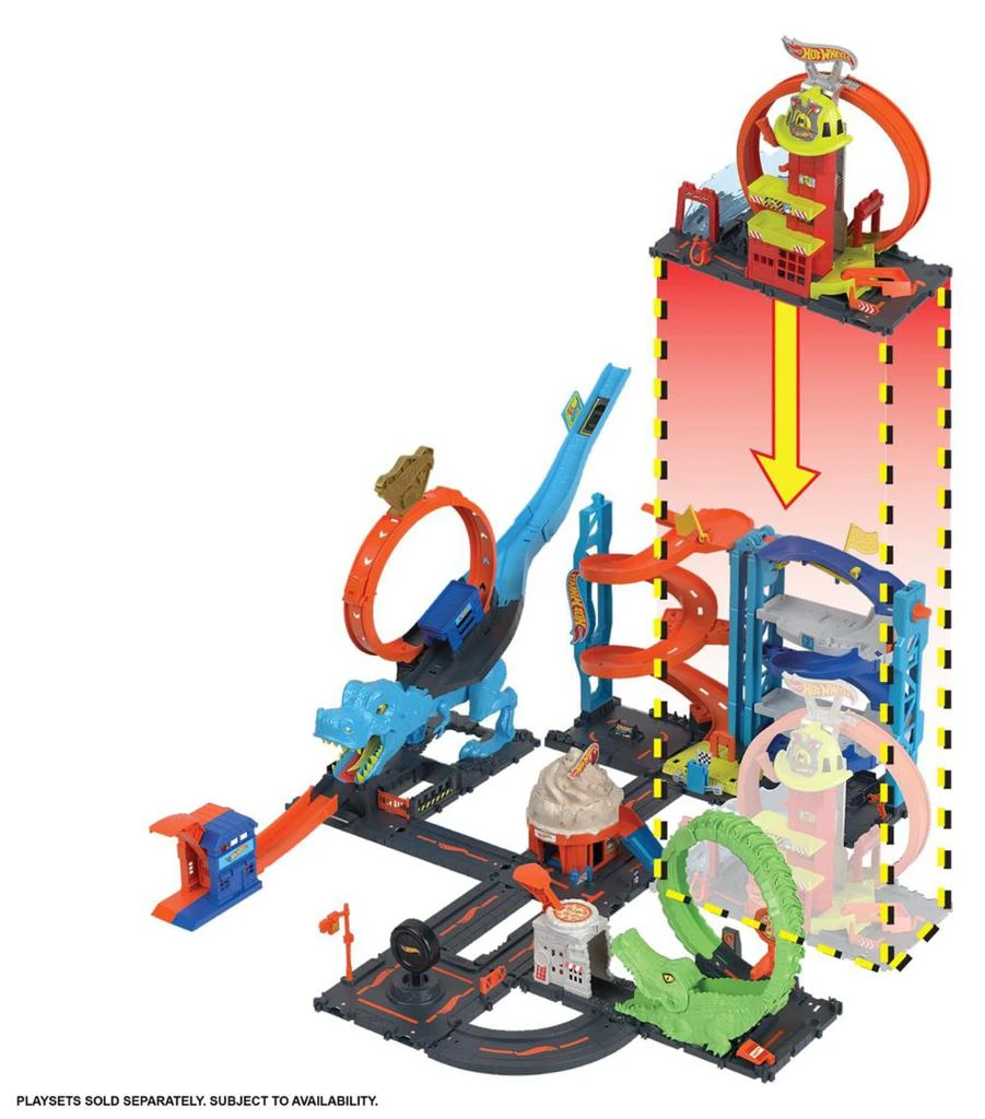 商品Hot Wheels|City Super Loop Fire Station Playset,价格¥356,第3张图片详细描述