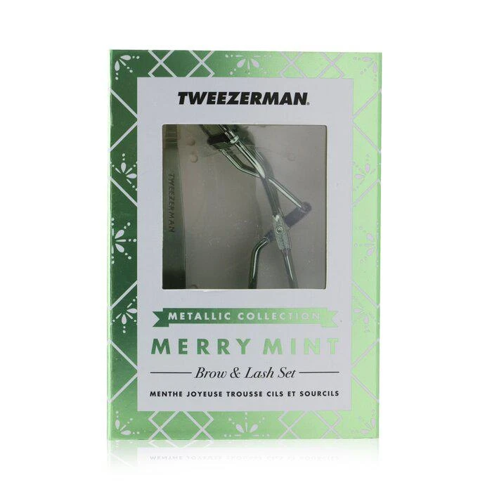 商品Tweezerman|Tweezerman 快乐薄荷眉毛睫毛工具套装（金属系列） 2pcs,价格¥262,第1张图片