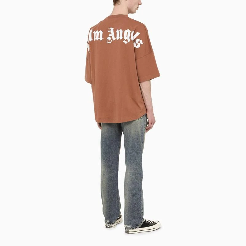 商品Palm Angels|Logo-print t-shirt tan,价格¥1141,第2张图片详细描述