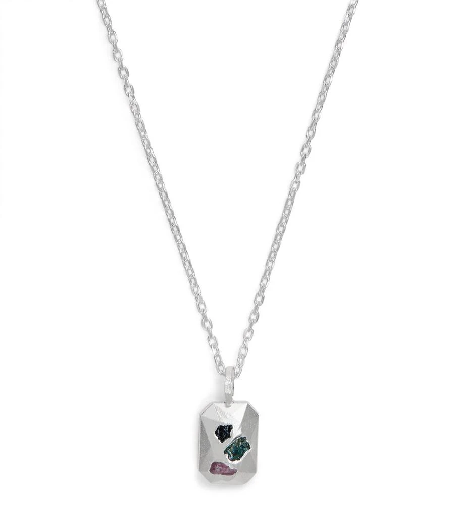 商品THE OUZE|Sterling Silver and Sapphire Necklace,价格¥2341,第1张图片