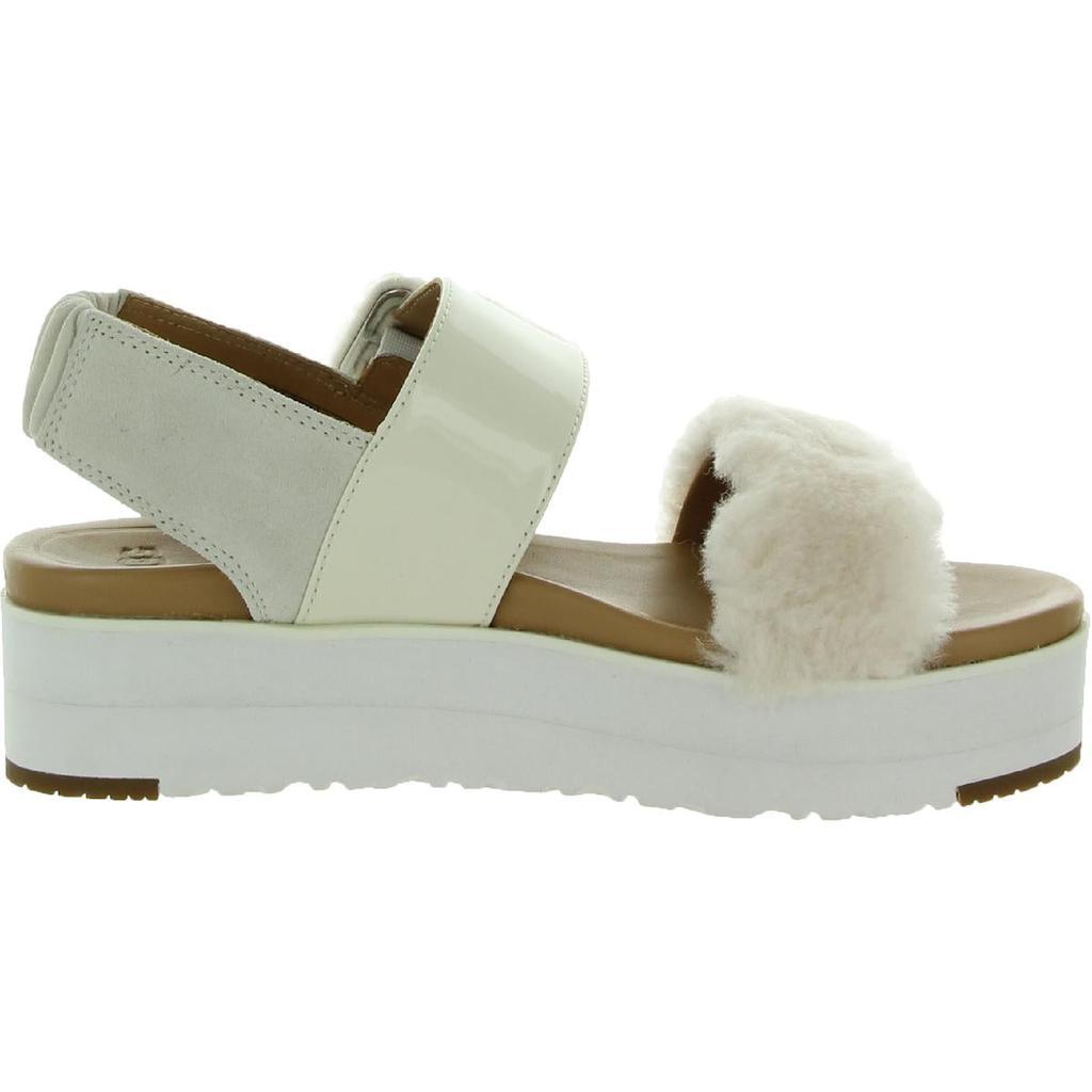 商品UGG|Ugg Womens Le Fluff Mixed Media Slip On Flatform Sandals,价格¥634,第6张图片详细描述