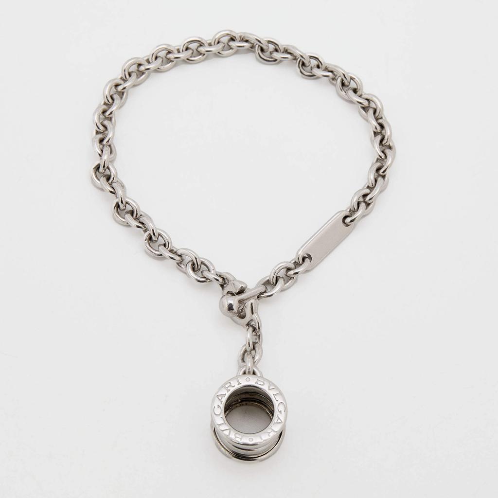 商品[二手商品] BVLGARI|Bvlgari B.Zero1 Sterling Silver Chain Link Charm Bracelet,价格¥2516,第1张图片