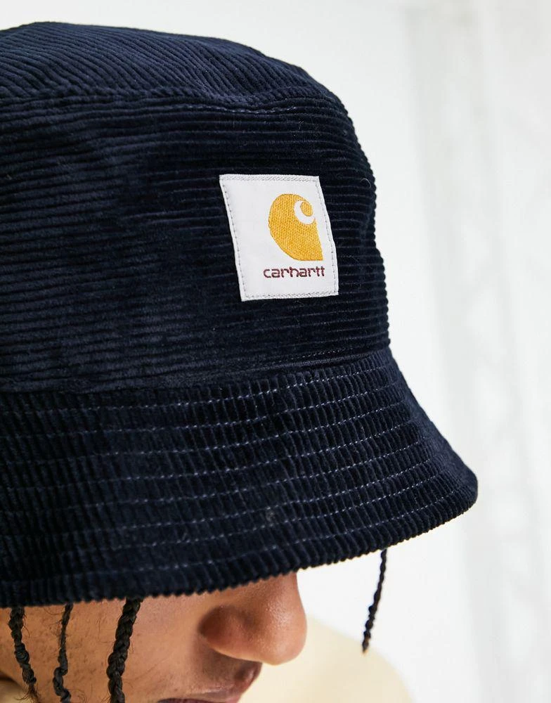 商品Carhartt|Carhartt WIP corduroy bucket hat in navy,价格¥423,第4张图片详细描述