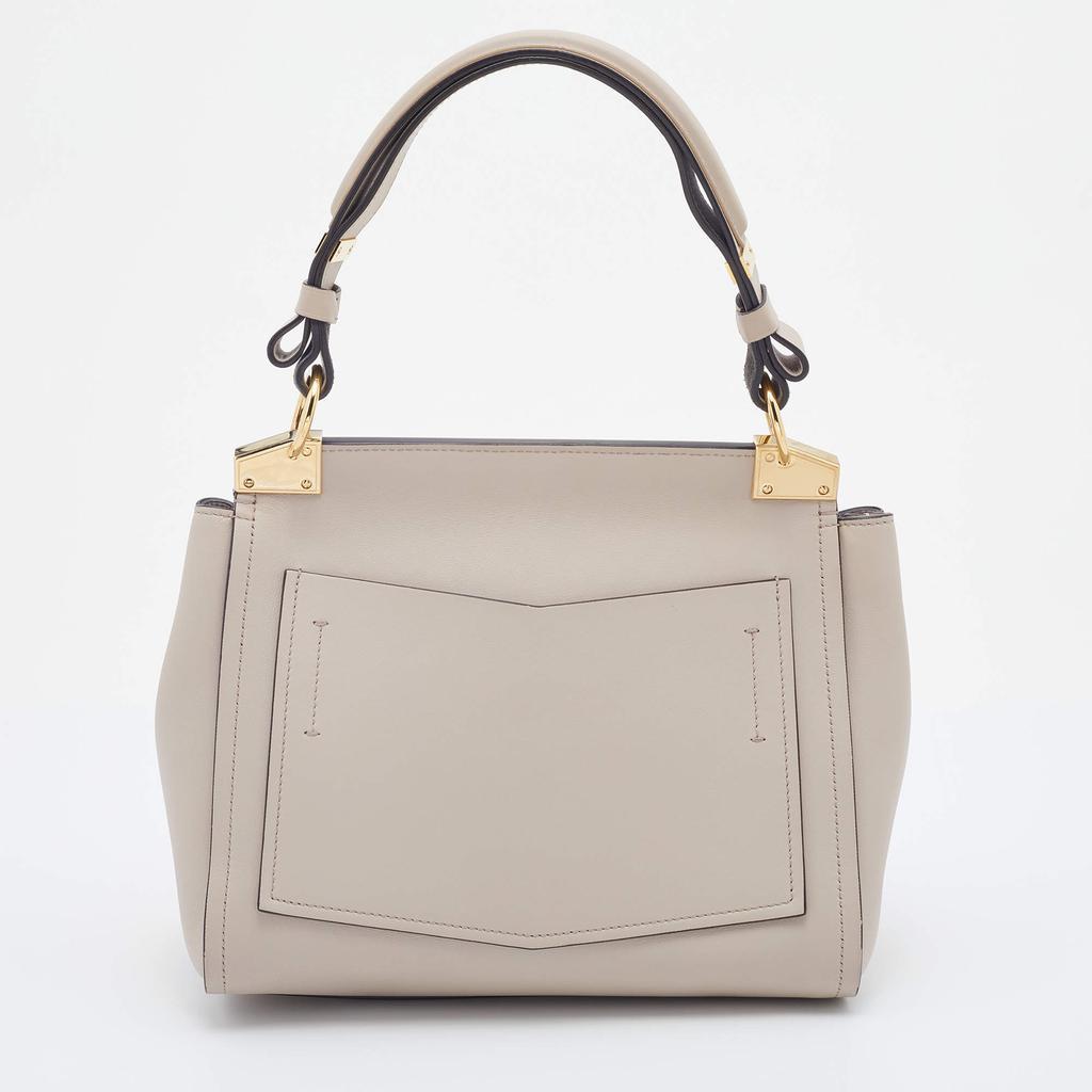 商品[二手商品] Givenchy|Givenchy Light Beige Leather Small Mystic Foldover Top Handle Bag,价格¥6522,第6张图片详细描述