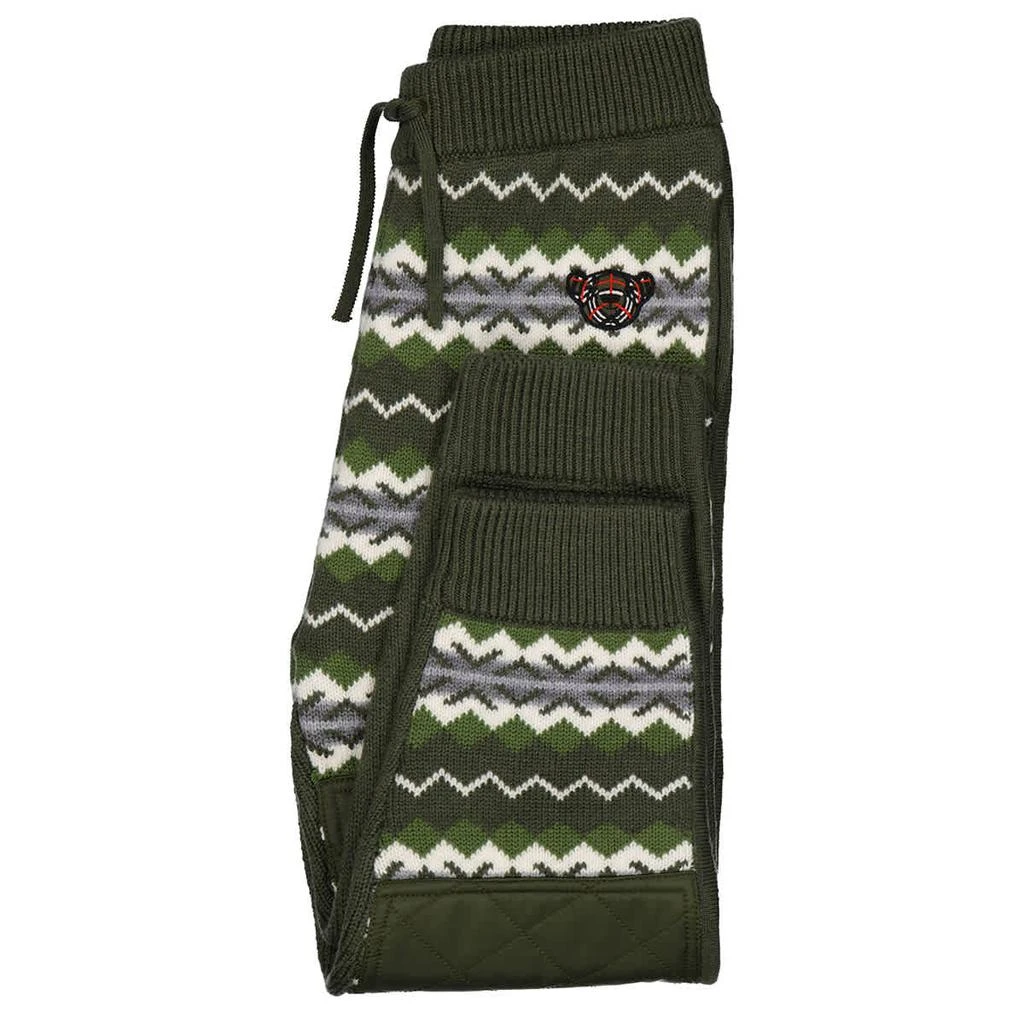 商品Burberry|Burberry Boys Moss Green Soft Wool Yarn Trousers, Size 12Y,价格¥548-¥968,第3张图片详细描述