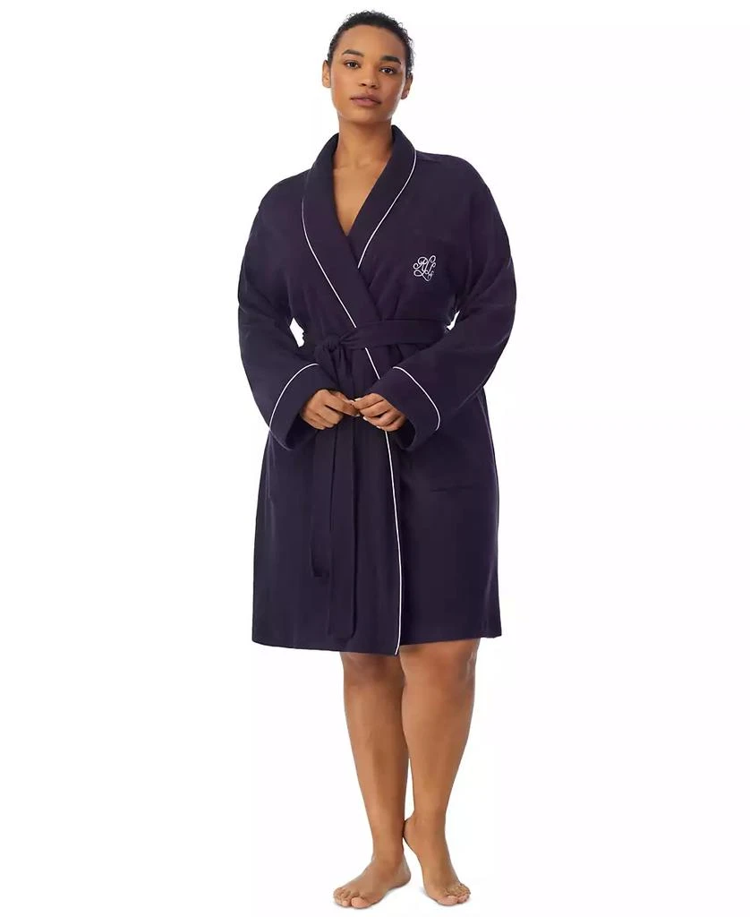 商品Ralph Lauren|Women's Plus Size Shawl-Collar Robe,价格¥592,第2张图片详细描述
