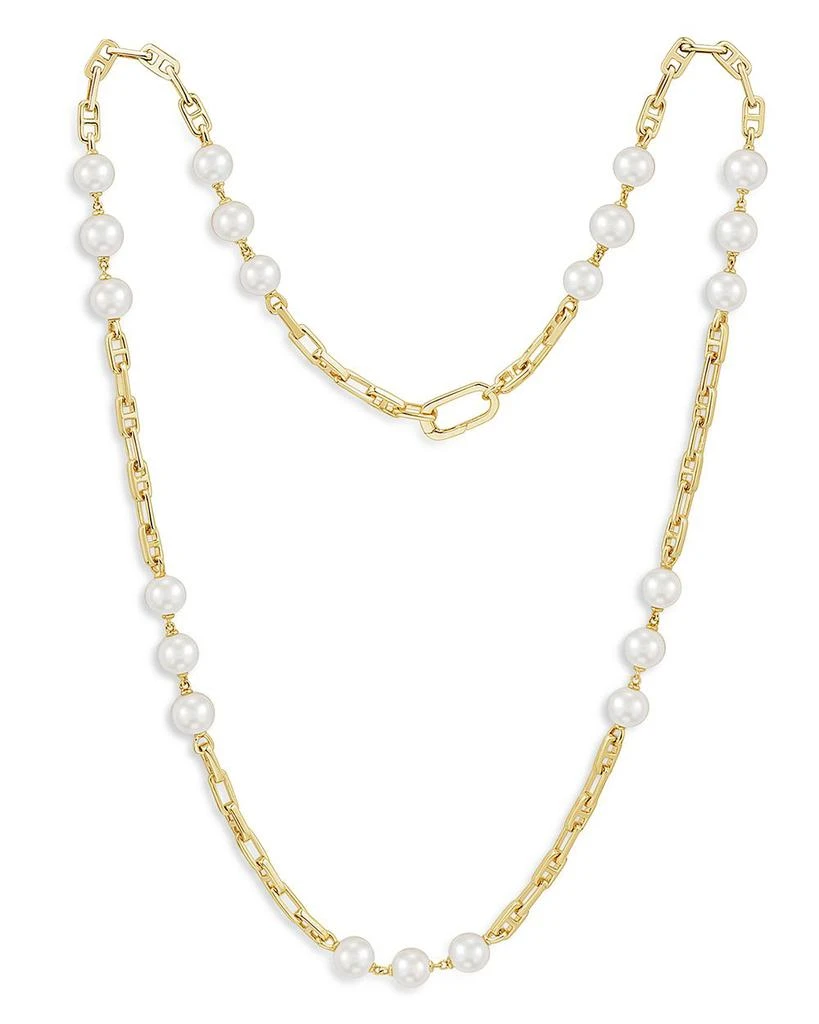 商品Bloomingdale's Fine Collection|Cultured Freshwater Pearl Station Collar Necklace in 14K Yellow Gold, 18",价格¥63318,第1张图片