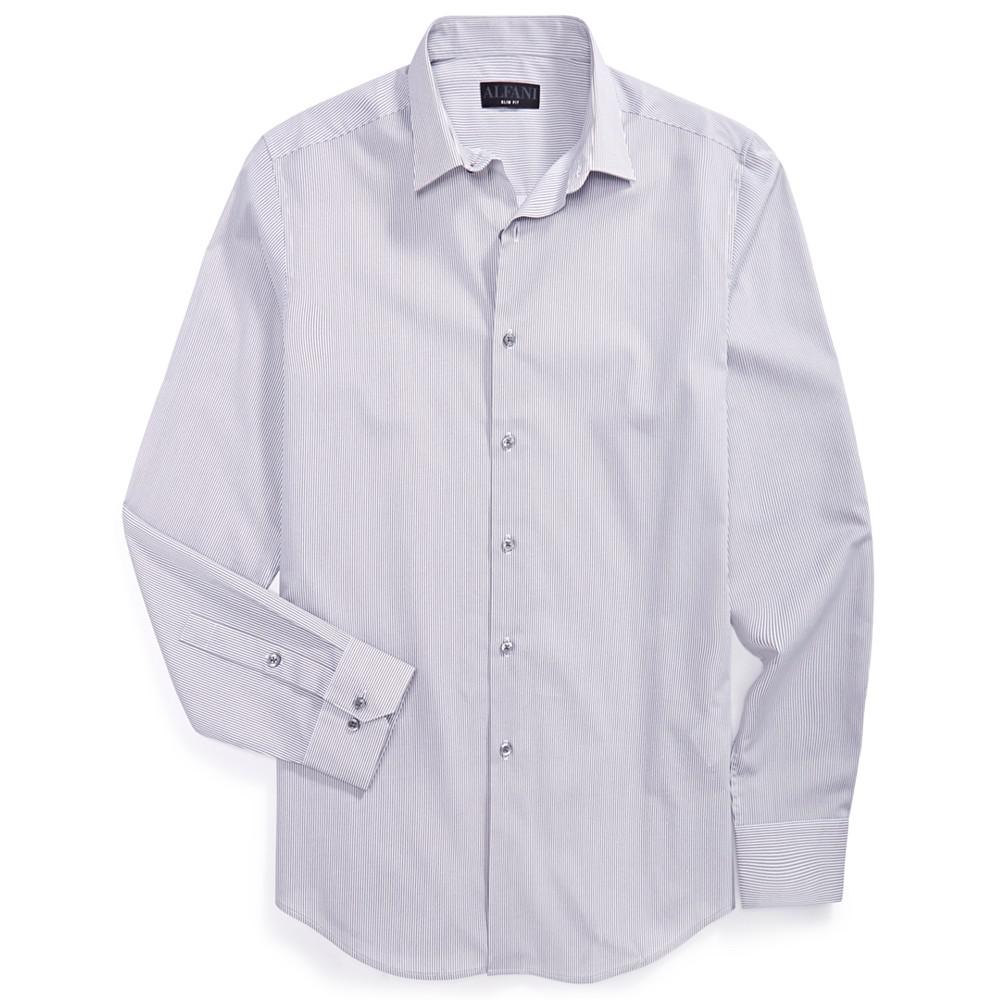 Men's Slim Fit Stripe Dress Shirt, Created for Macy's商品第2张图片规格展示