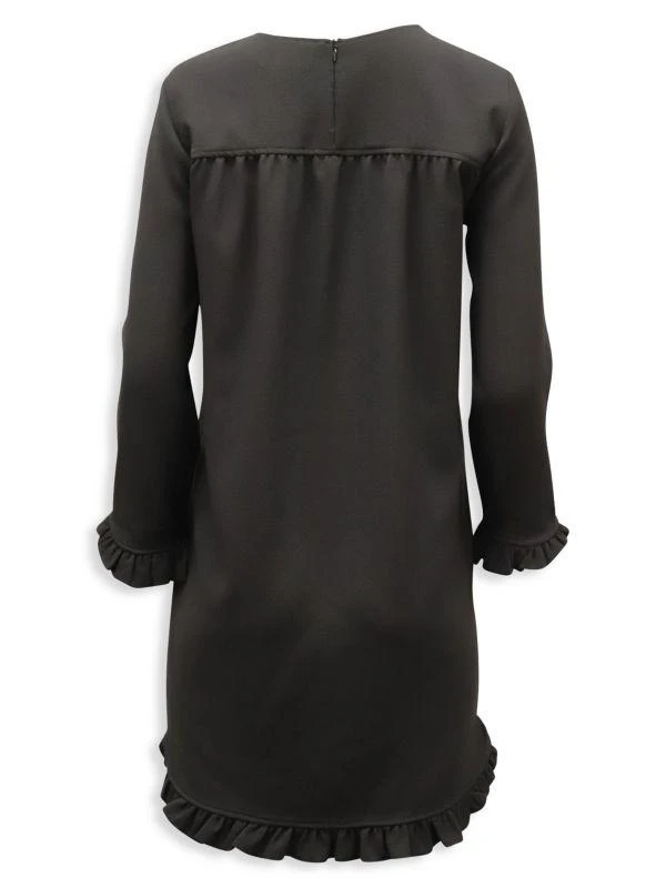 商品[二手商品] Ganni|Ganni Ruffle-Trimmed Mini Dress In Black Polyester,价格¥1146,第3张图片详细描述