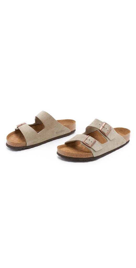 商品Birkenstock|Birkenstock Soft Arizona Suede Sandals,价格¥1008,第1张图片
