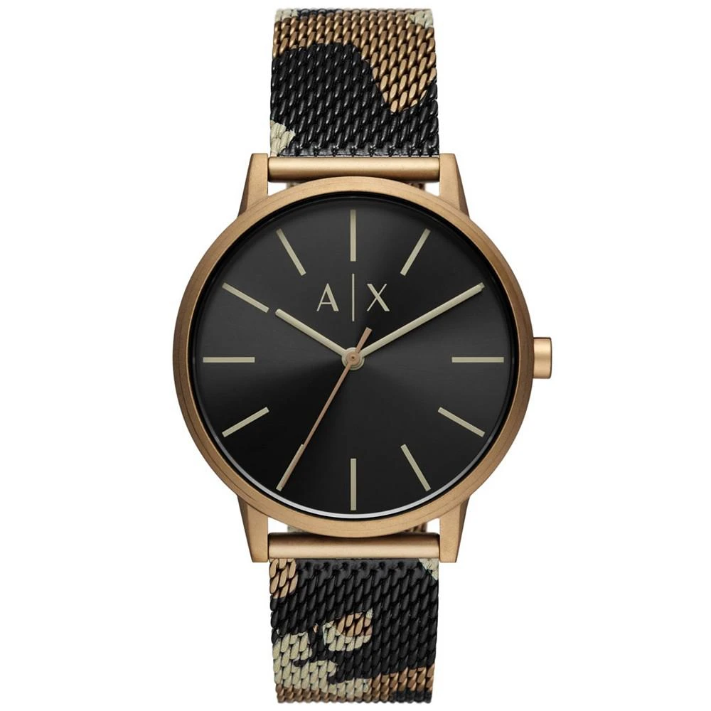 商品Armani Exchange|Men's Three-Hand Multicolor Stainless Steel Mesh Strap Watch, 42mm,价格¥1271,第1张图片