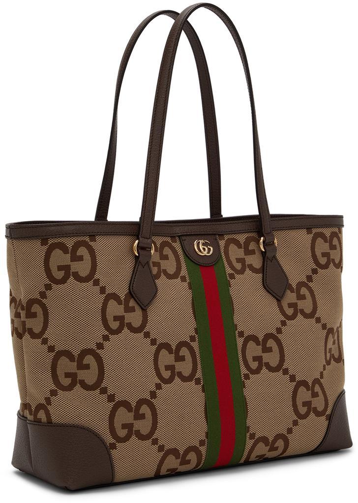 商品Gucci|棕色中号 Ophidia GG 托特包,价格¥14663,第4张图片详细描述