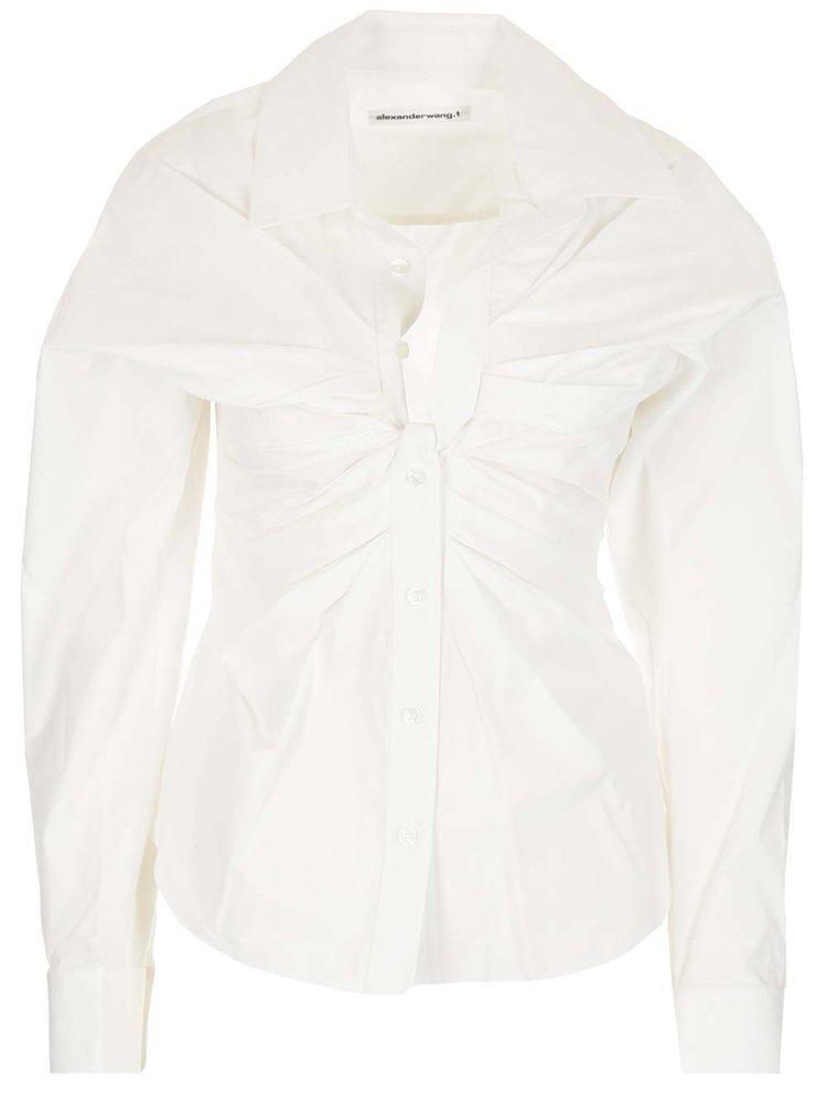 Alexander Wang open Twisted Front Placket Shirt商品第1张图片规格展示