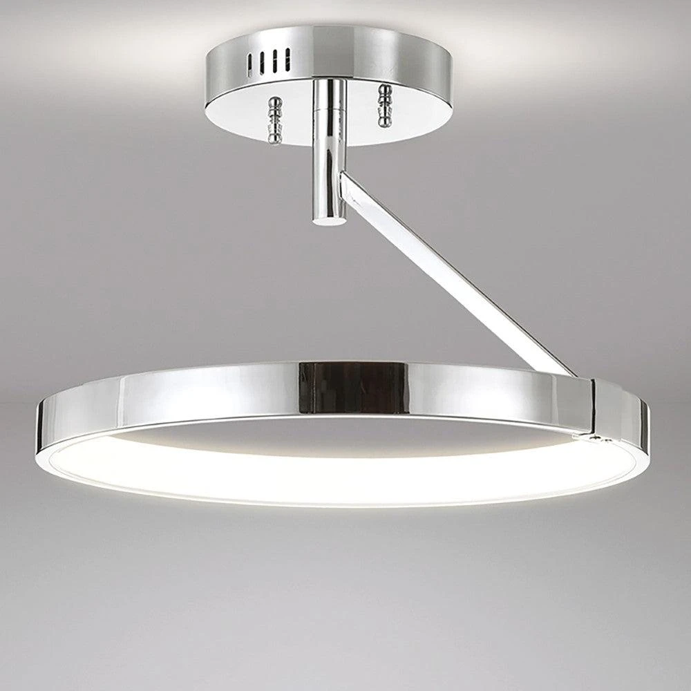 商品JONATHAN Y|Owen 17.5" Dimmable Integrated LED Metal Semi-Flush Mount,价格¥1896,第1张图片