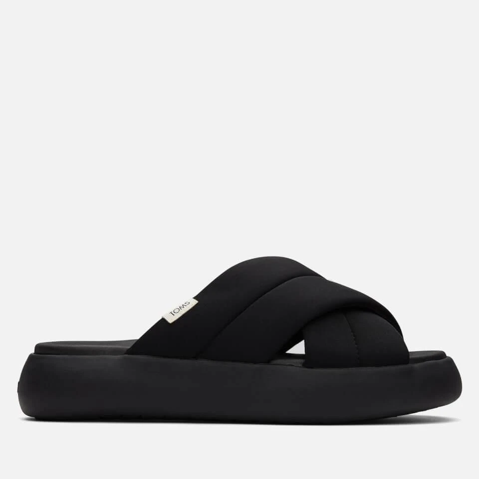 商品TOMS|TOMS WOMEN'S ALPARGATA MALLOW CROSSOVER VEGAN SANDALS - BLACK/BLACK,价格¥270,第1张图片