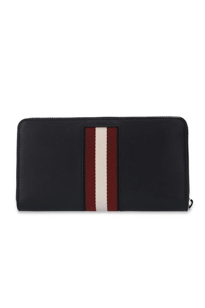 商品Bally|Bally Logo Stripe Detailed Zipped Wallet,价格¥1703,第2张图片详细描述