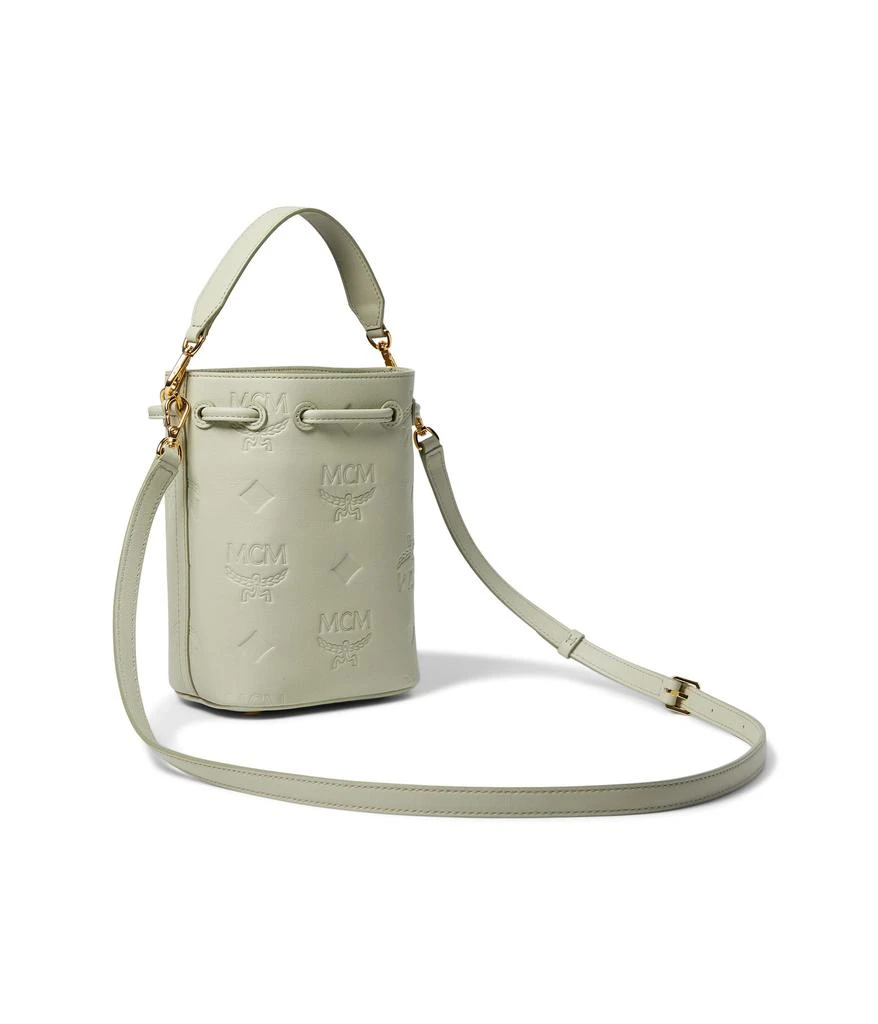 商品MCM|Dessau Embroidered Monogram Leather Drawstring Medium,价格¥7398,第2张图片详细描述