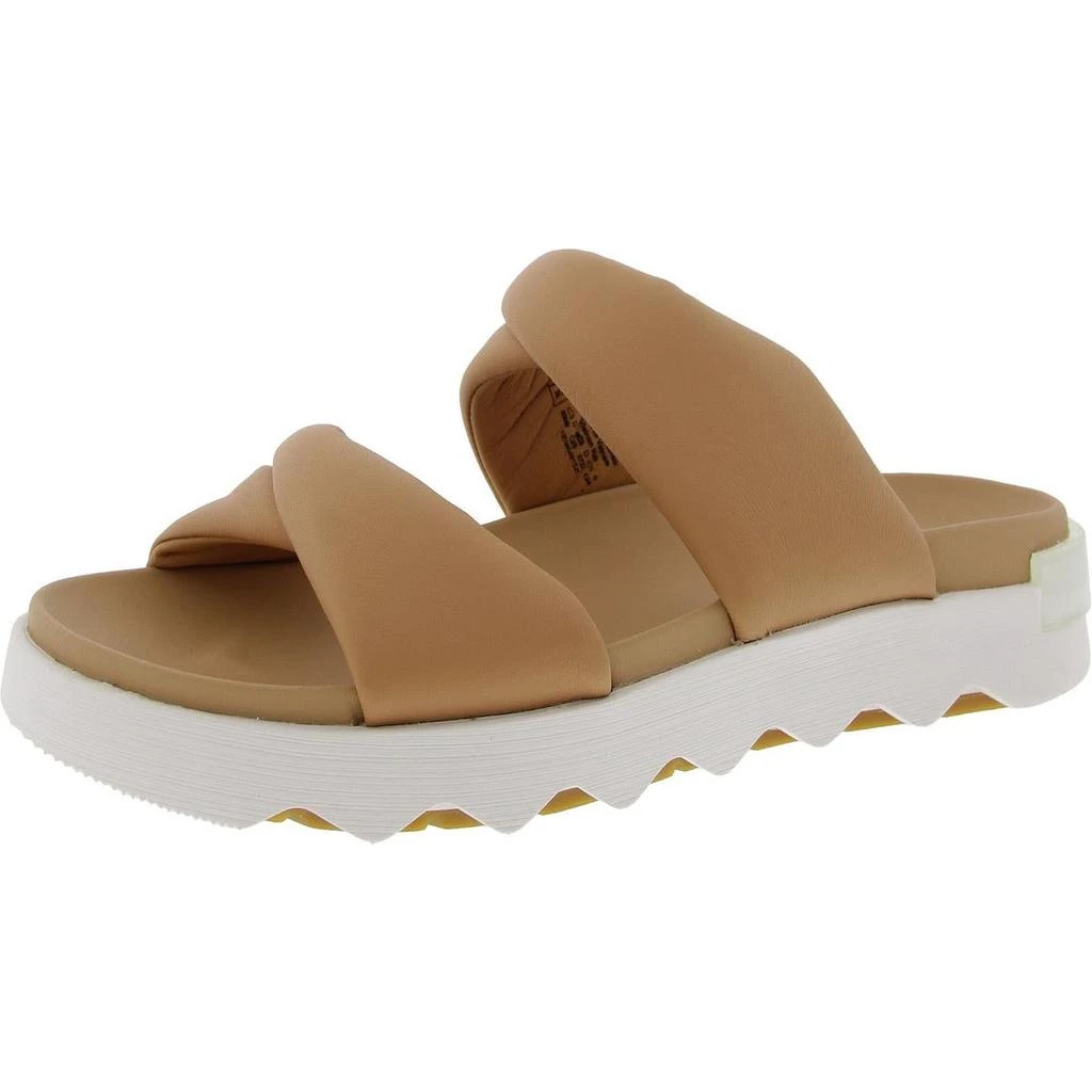 Vibe Twist Womens Leather Slip On Slide Sandals 商品