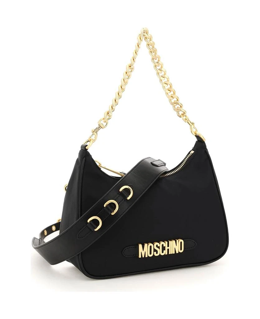 商品Moschino|Moschino Nylon Hobo Bag With Logo,价格¥2675,第5张图片详细描述