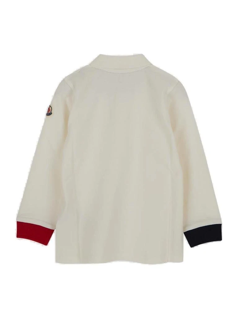 商品Moncler|Moncler Enfant Button Detailed Long-Sleeved Polo Shirt,价格¥819,第2张图片详细描述