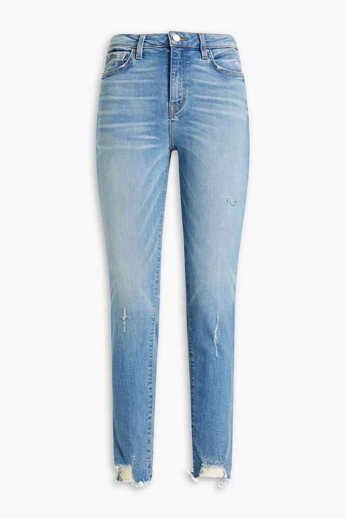 商品IRO|Nelly cropped distressed mid-rise skinny jeans,价格¥655,第1张图片