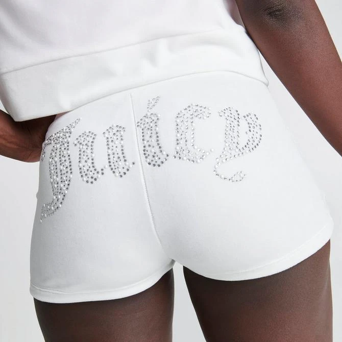 Women's Juicy Couture Pearly Big Bling Velour Booty Shorts 商品