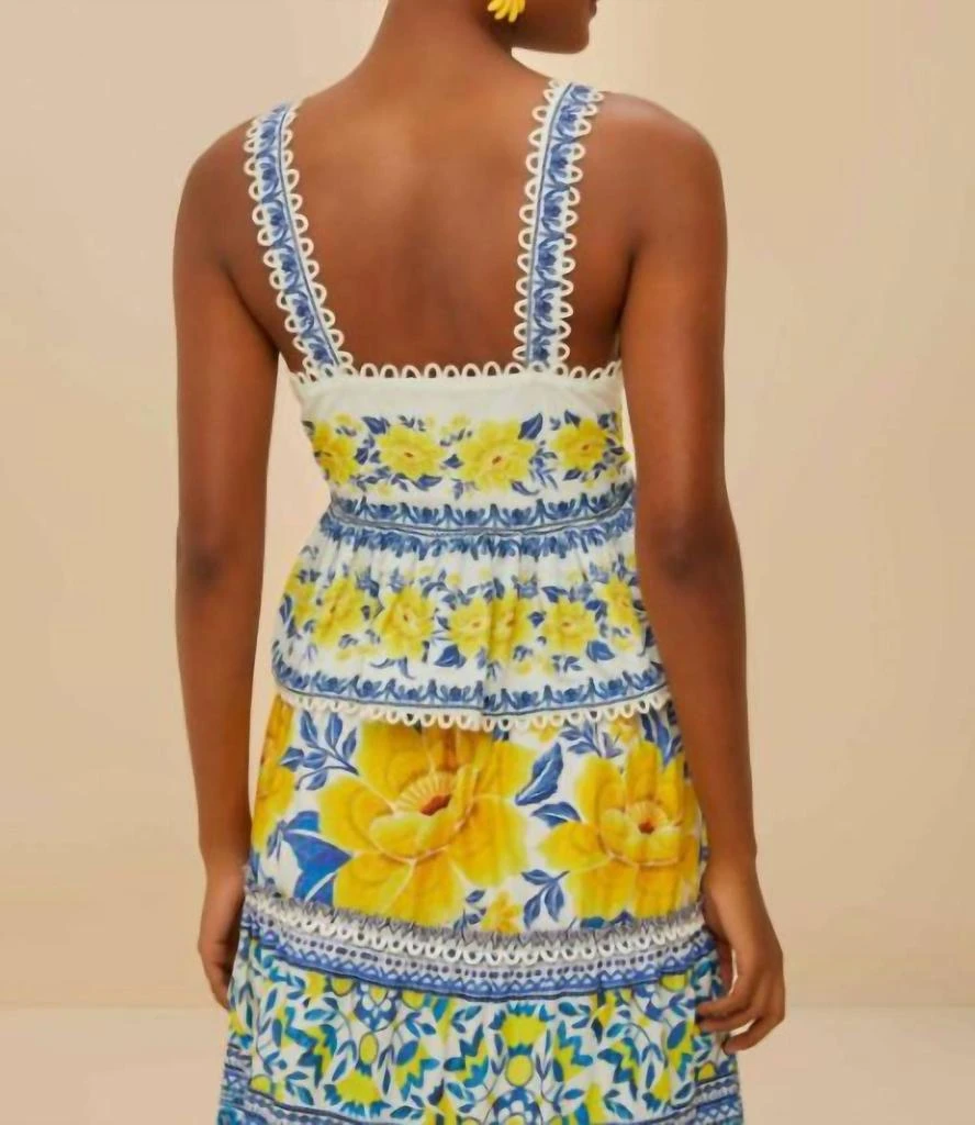 商品Farm Rio|Farm Rio - Zuli Sleeveless Blouse,价格¥974,第2张图片详细描述