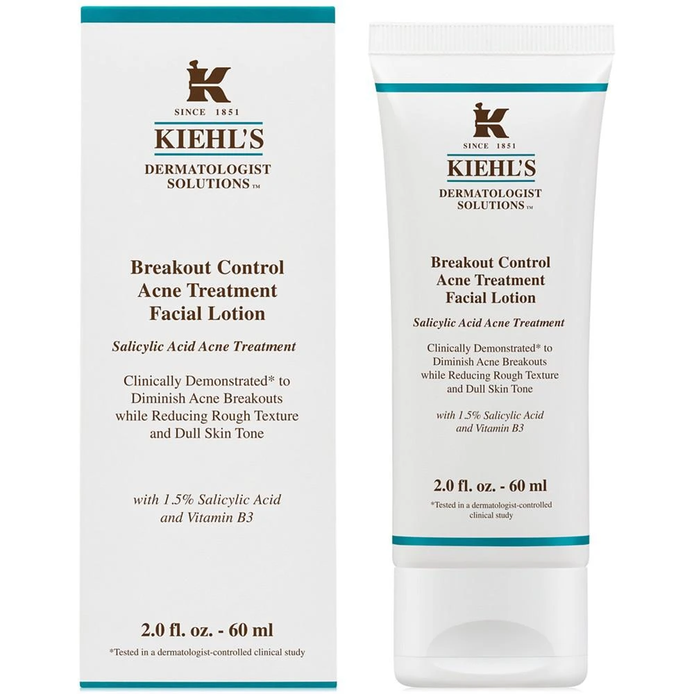 商品Kiehl's|Dermatologist Solutions Breakout Control Acne Treatment Facial Lotion, 2-oz.,价格¥356,第1张图片