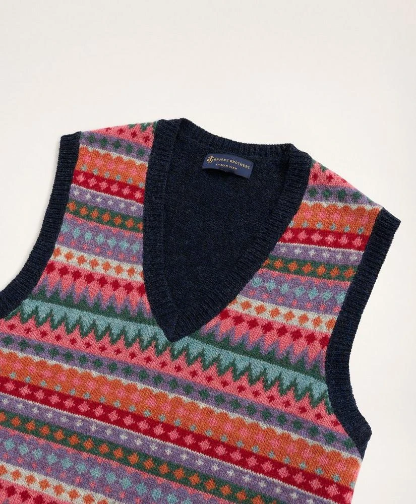 商品Brooks Brothers|Fair Isle Sweater Vest,价格¥416,第2张图片详细描述