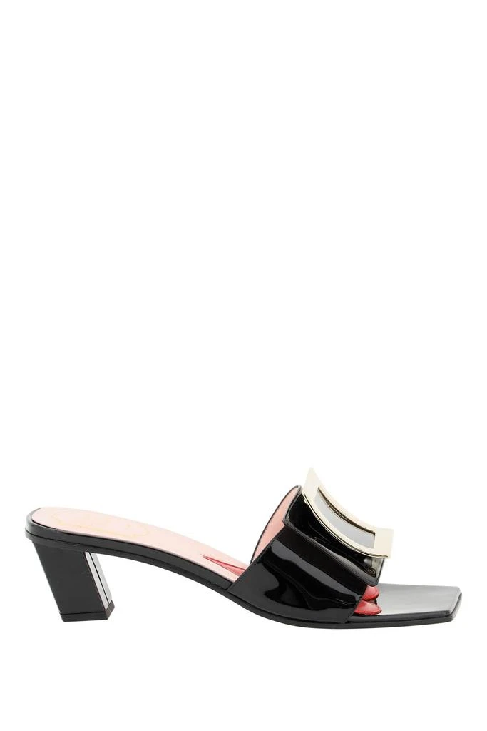 商品Roger Vivier|Roger vivier patent leather biki love mules,价格¥4084,第1张图片