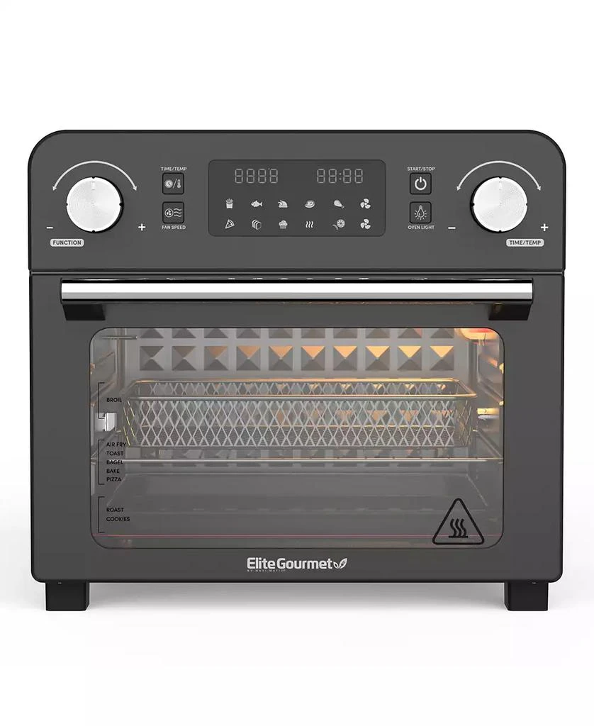 商品Elite Gourmet|24.5Qt. Air Fryer Convection Oven with Programmable Timer & Temperature, XL Capacity, 12" Pizza,价格¥2034,第1张图片