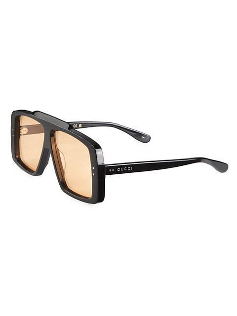 商品Gucci|Fashion Show 62MM Square Sunglasses,价格¥3588,第4张图片详细描述
