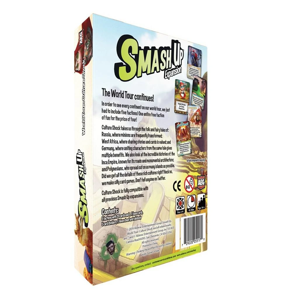 商品Alderac Entertainment Group|Smash Up World Tour Culture Expansion Board Game, 118 Pieces,价格¥188,第2张图片详细描述